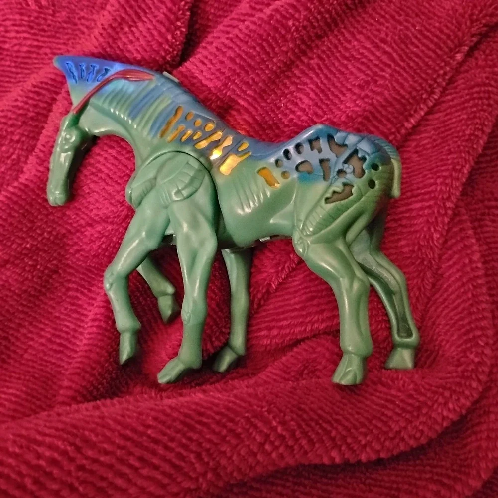 2009 Avatar Direhorse McDonald's Happy Meal‎ Toy Lights Up Turqoise Tested Works